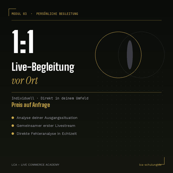 Modul 3 – 1:1 Live-Begleitung vor Ort