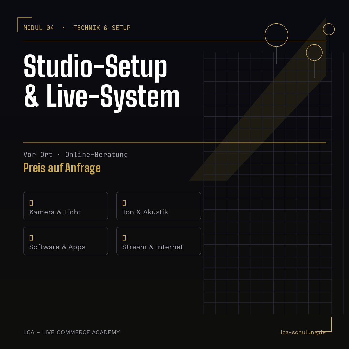 Modul 4 – Studio-Setup &amp; Live-System vor Ort