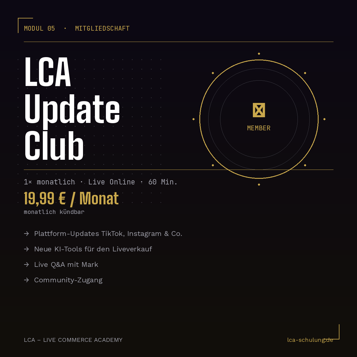 Modul 5 – LCA Update Club (Mitgliedschaft)