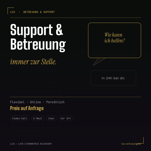 LCA Support &amp; Betreuung